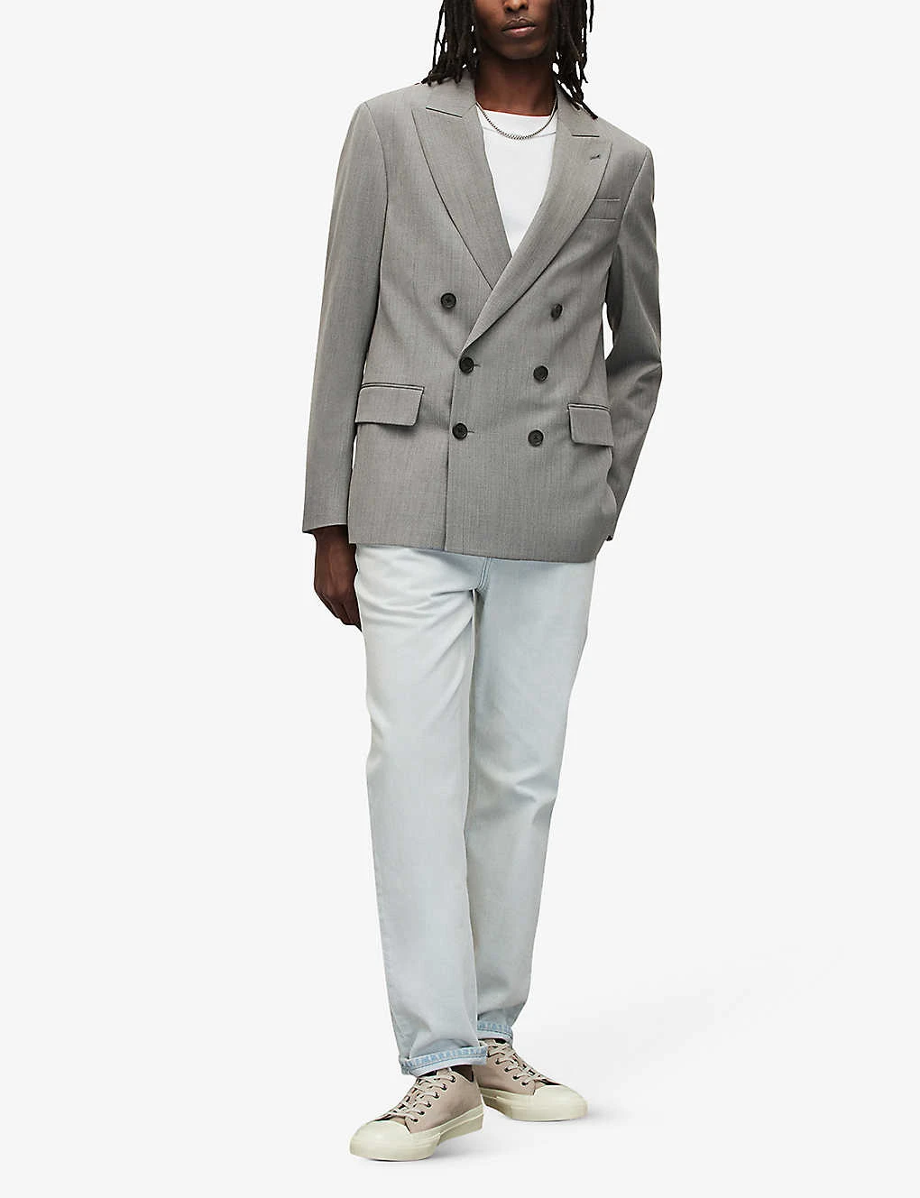 AllSaints Anori Double-breasted Wool-blend Blazer 4 AllSaints Anori Double-breasted Wool-blend Blazer - Image 2