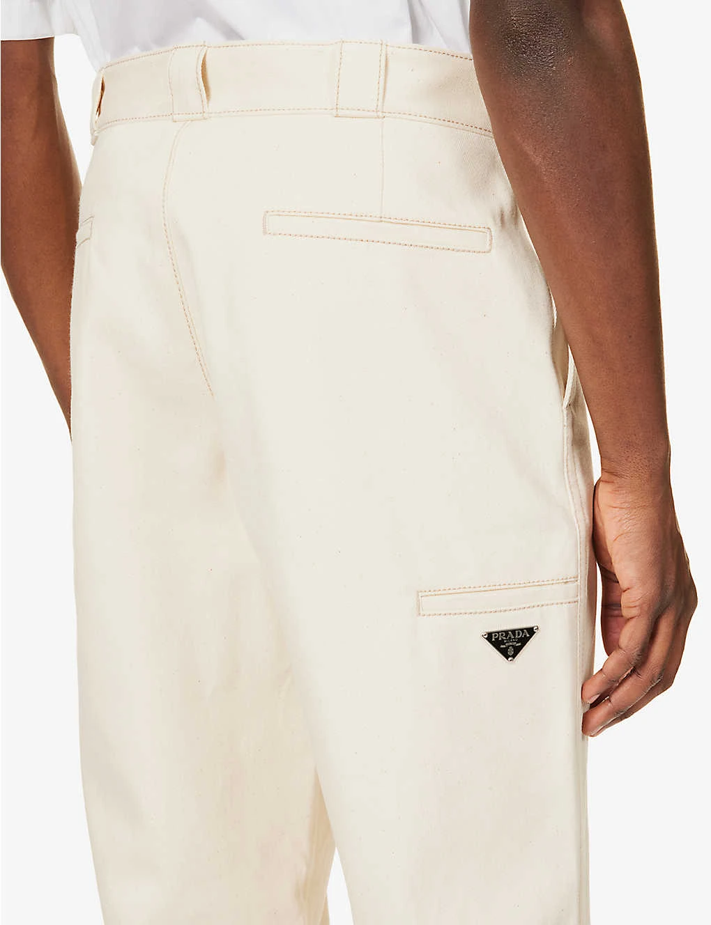 Prada Branded-plaque Straight-leg Mid-rise Jeans 8 Prada Branded-plaque Straight-leg Mid-rise Jeans - Image 6