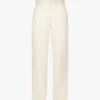 Prada Branded-plaque Straight-leg Mid-rise Jeans