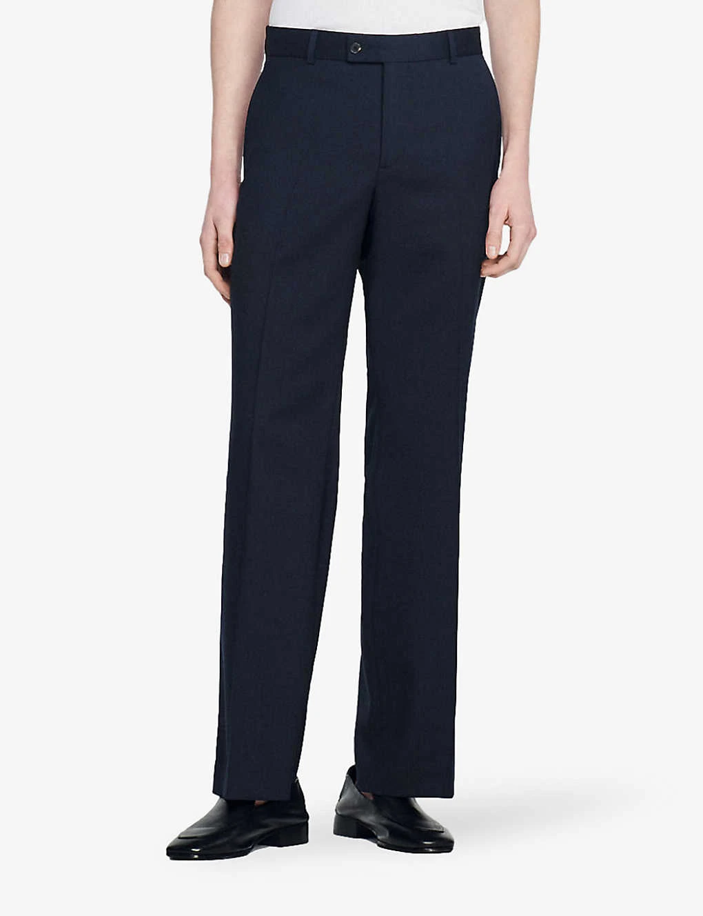 Sandro Straight-leg Loose-fit Wool Trousers 5 Sandro Straight-leg Loose-fit Wool Trousers - Image 3