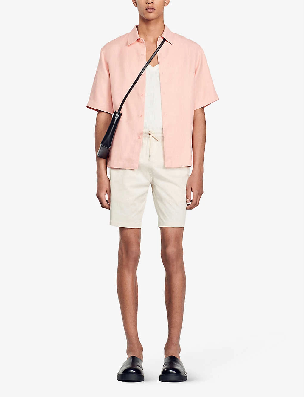 Sandro Drawstring-waist Stretch Cotton-blend Shorts 4 Sandro Drawstring-waist Stretch Cotton-blend Shorts - Image 2