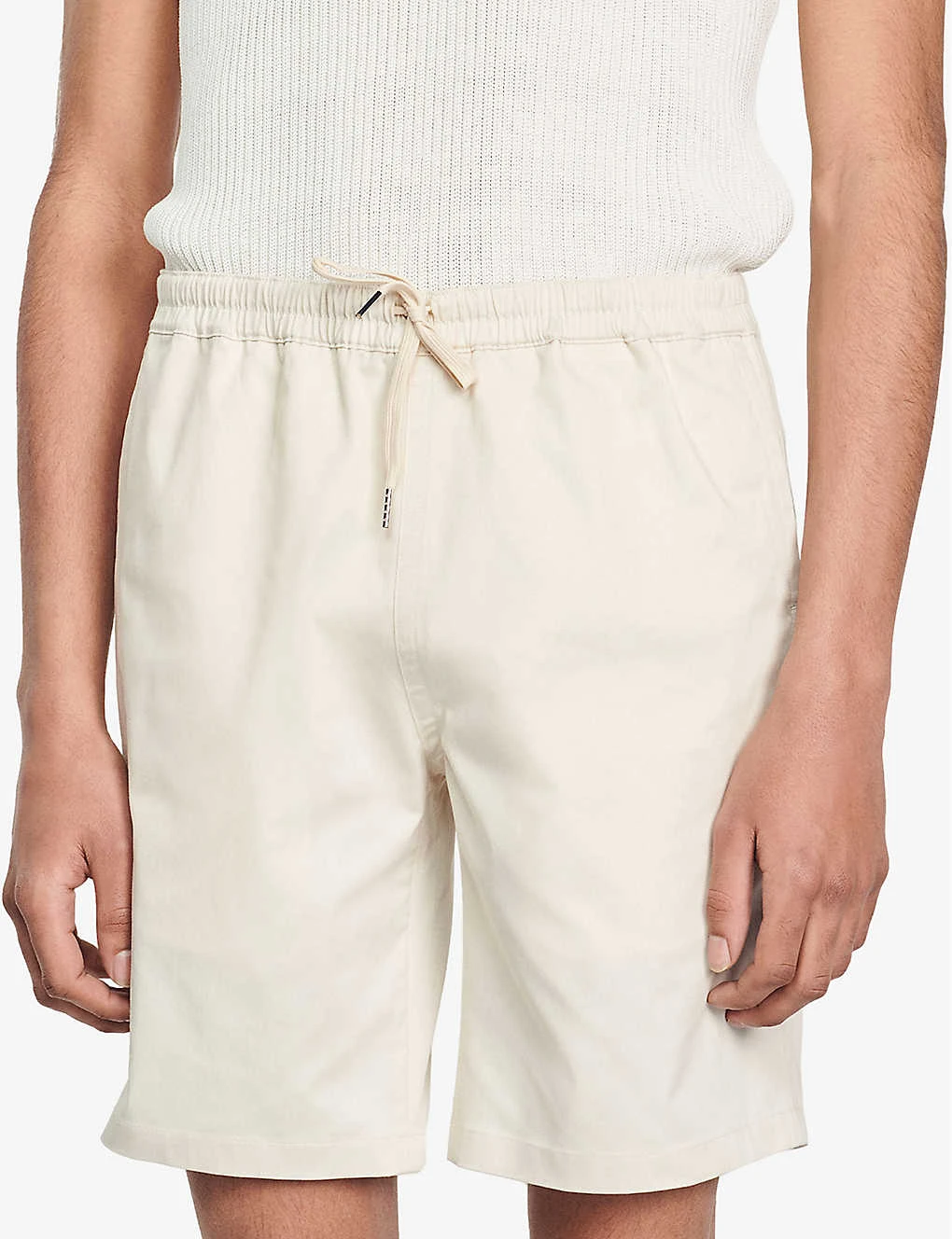 Sandro Drawstring-waist Stretch Cotton-blend Shorts 7 Sandro Drawstring-waist Stretch Cotton-blend Shorts - Image 5