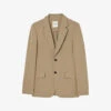 Sandro Single-breasted Woven Blazer
