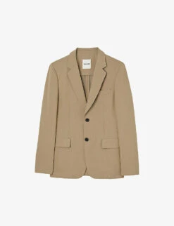 Sandro Single-breasted Woven Blazer