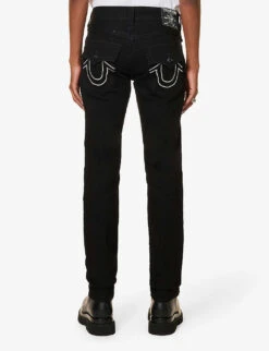 True Religion Rocco Straight-leg Stretch-denim Jeans -KOOPES Clothing Shop R04104209 BLACKRINSEWASH ALT03