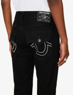 True Religion Rocco Straight-leg Stretch-denim Jeans -KOOPES Clothing Shop R04104209 BLACKRINSEWASH ALT05