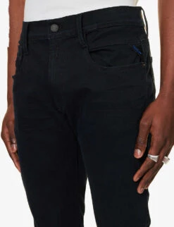 Replay Anbass Hyperflex Slim-fit Stretch-denim Jeans -KOOPES Clothing Shop R04104814 BLUE ALT04