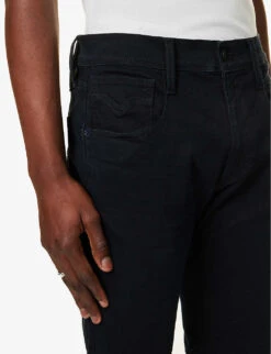 Replay Anbass Hyperflex Slim-fit Stretch-denim Jeans -KOOPES Clothing Shop R04104814 BLUE ALT05