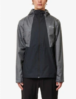 Columbia Inner Limits Funnel-neck Regular-fit Shell Jacket -KOOPES Clothing Shop R04109934 BLACKHEATHER ALT02