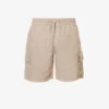 Vilebrequin Logo-patch Drawstring-waist Linen Shorts