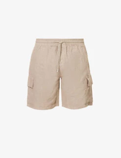 Vilebrequin Logo-patch Drawstring-waist Linen Shorts