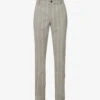 Paige Stafford Striped-pattern Straight-leg Regular-fit Stretch-woven Trousers