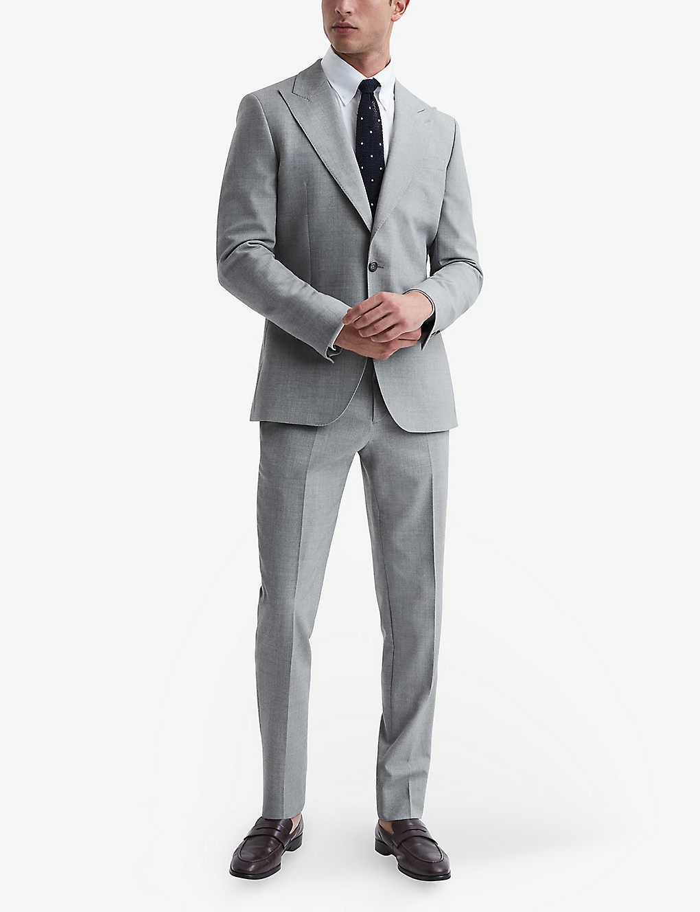 Reiss Arrow Peak-lapel Single-breasted Woven Blazer 4 Reiss Arrow Peak-lapel Single-breasted Woven Blazer - Image 2