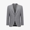 Reiss Arrow Peak-lapel Single-breasted Woven Blazer -KOOPES Clothing Shop R04116679 SOFTGREY M