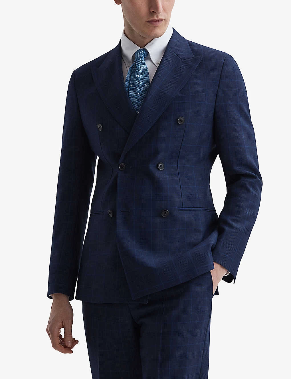 Reiss Royce Prince Of Wales-check Wool Blazer 5 Reiss Royce Prince Of Wales-check Wool Blazer - Image 3