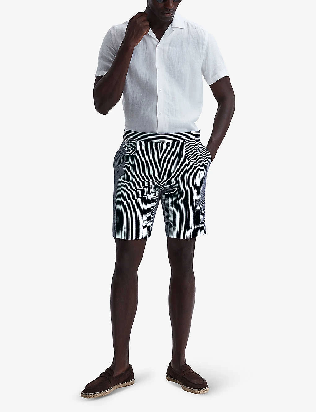 Reiss Archie Stripe Woven Shorts 4 Reiss Archie Stripe Woven Shorts - Image 2