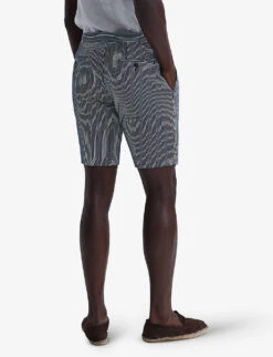 Reiss Archie Stripe Woven Shorts 10 Reiss Archie Stripe Woven Shorts -KOOPES Clothing Shop R04116707 NAVYWHITE ALT03