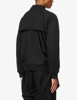 Draped Contrast-panelled Relaxed-fit Woven Jacket 10 Draped Contrast-panelled Relaxed-fit Woven Jacket -KOOPES Clothing Shop R04117081 BLACK ALT03