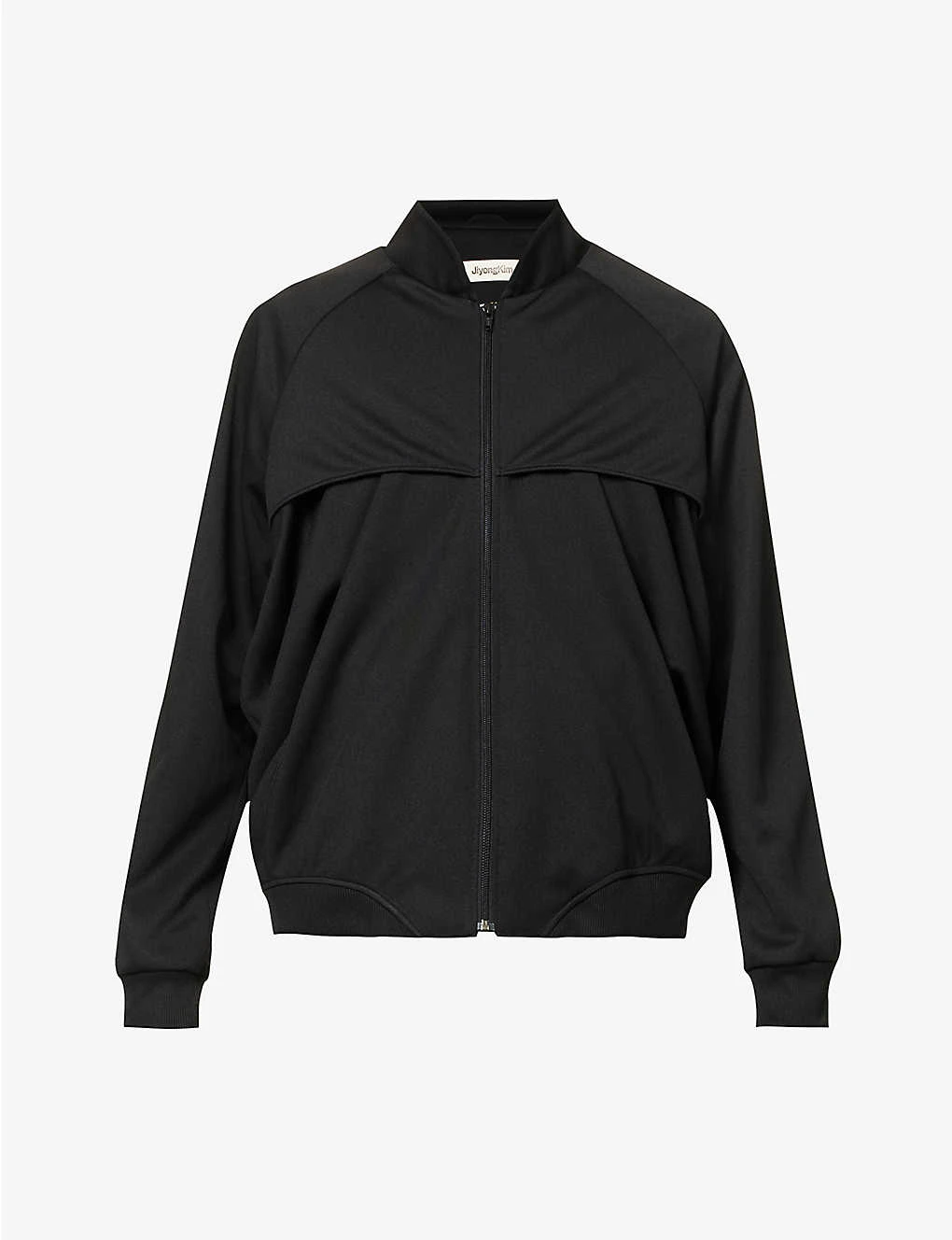 Draped Contrast-panelled Relaxed-fit Woven Jacket 3 Draped Contrast-panelled Relaxed-fit Woven Jacket