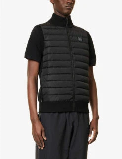 Canada Goose Hybridge High-neck Quilted Relaxed-fit Wool Gilet -KOOPES Clothing Shop R04117746 BLACK ALT02