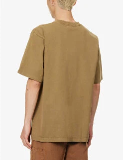 Graphic-print Relaxed-fit Cotton-jersey T-shirt -KOOPES Clothing Shop R04118379 BEIGE ALT03