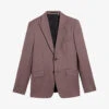 Ted Baker Slim-fit Single-breasted Wool Blazer 1 Ted Baker Slim-fit Single-breasted Wool Blazer -KOOPES Clothing Shop R04122385 MIDPINK M