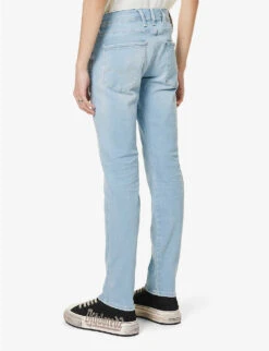Replay Anbass Faded-wash Tapered Slim-fit Stretch-denim Jeans -KOOPES Clothing Shop R04125084 LIGHTBLUE ALT03