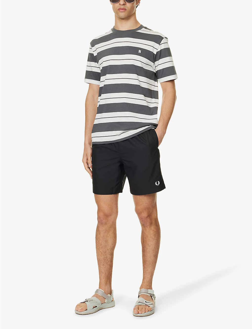 Fred Perry Classic Logo-embroidered Swim Shorts 4 Fred Perry Classic Logo-embroidered Swim Shorts - Image 2