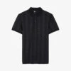 THE KOOPLES Zig-zag Cotton-jersey Polo Shirt 1 THE KOOPLES Zig-zag Cotton-jersey Polo Shirt -KOOPES Clothing Shop R04127678 BLA01 M
