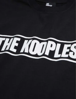 THE KOOPLES Logo-print Cotton T-shirt 7 THE KOOPLES Logo-print Cotton T-shirt -KOOPES Clothing Shop R04127701 BLA01 ALT02