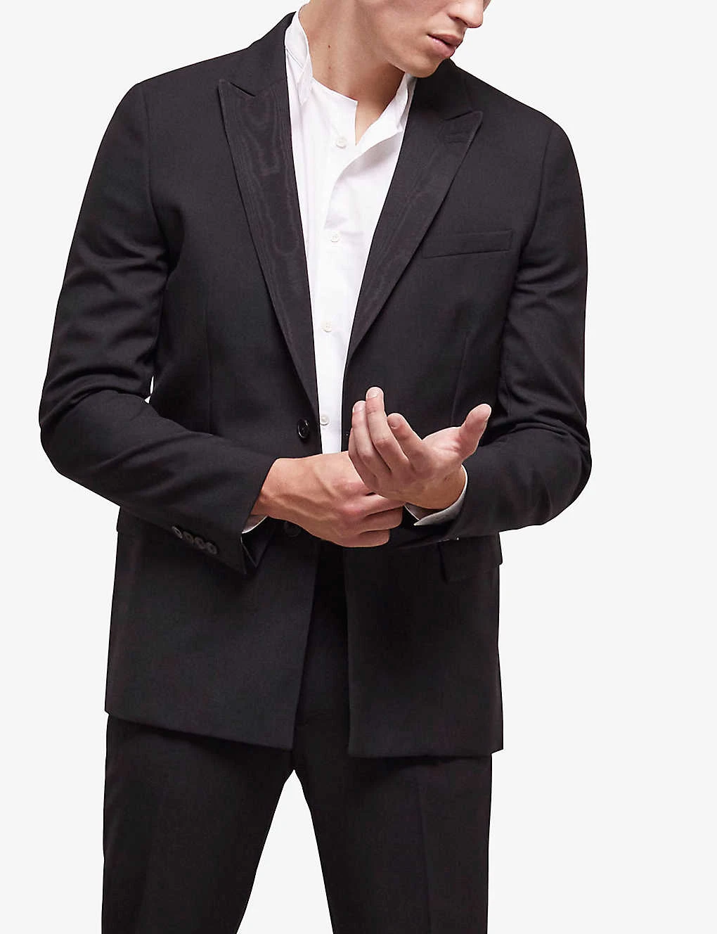 THE KOOPLES Satin-lapel Single-breasted Wool Suit Jacket 5 THE KOOPLES Satin-lapel Single-breasted Wool Suit Jacket - Image 3