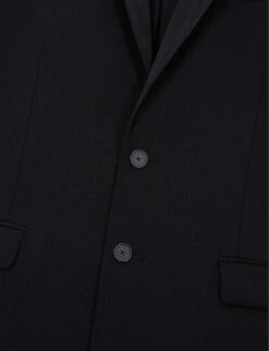 THE KOOPLES Satin-lapel Single-breasted Wool Suit Jacket 11 THE KOOPLES Satin-lapel Single-breasted Wool Suit Jacket -KOOPES Clothing Shop R04127918 BLA01 ALT04