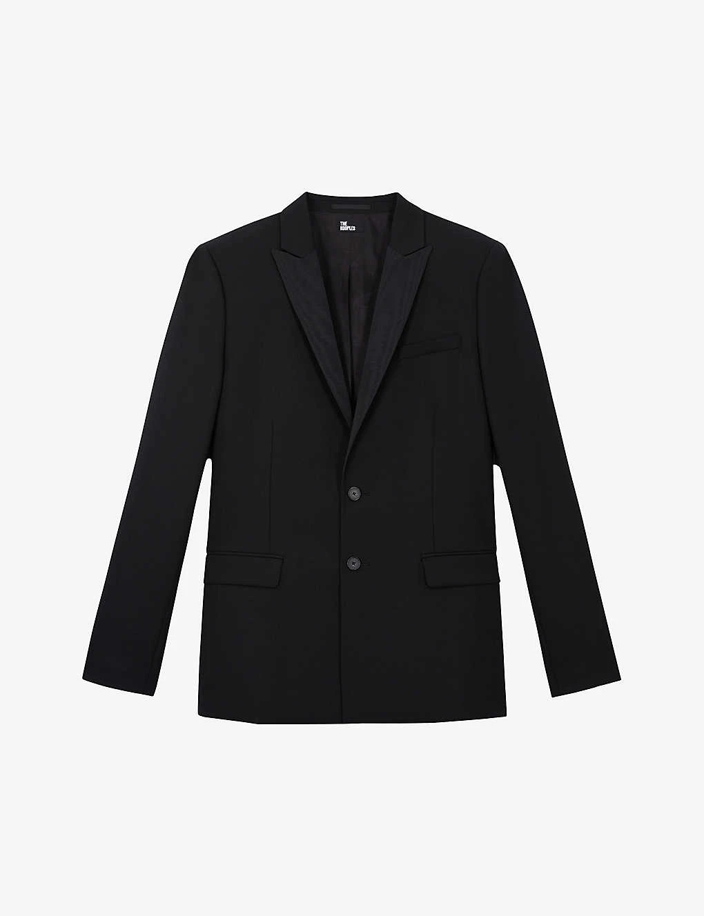 THE KOOPLES Satin-lapel Single-breasted Wool Suit Jacket 3 THE KOOPLES Satin-lapel Single-breasted Wool Suit Jacket