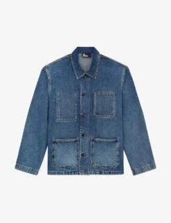 THE KOOPLES Faded Denim Overshirt