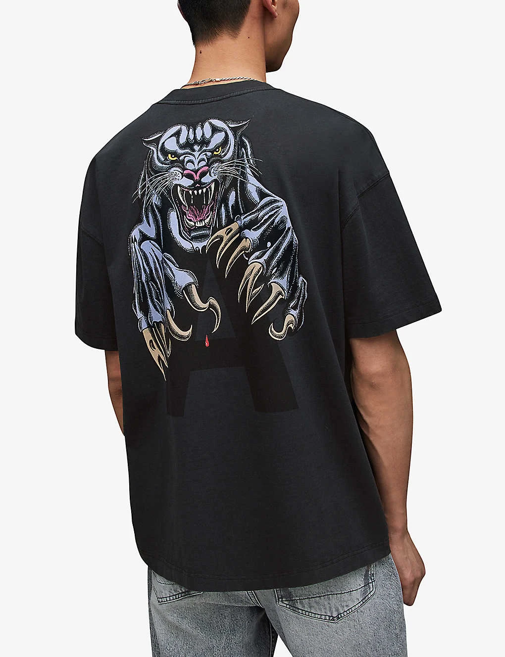 AllSaints Beast Graphic-print Cotton-jersey T-shirt 6 AllSaints Beast Graphic-print Cotton-jersey T-shirt - Image 4
