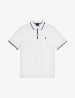 Ted Baker Logo-embroidered Cotton Polo Shirt