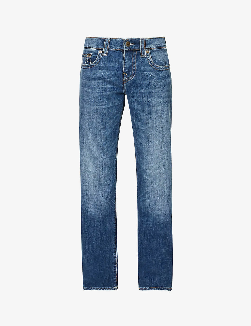 True Religion Billy Embroidered Straight-leg Relaxed-fit Stretch-denim Jeans 3 True Religion Billy Embroidered Straight-leg Relaxed-fit Stretch-denim Jeans