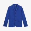 THE KOOPLES Notched-lapels Single-breasted Cotton Jacket -KOOPES Clothing Shop R04135863 BLU01 M
