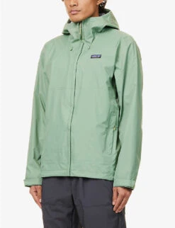 Patagonia Torrentshell 3L Brand-patch Relaxed-fit Recycled-nylon Hooded Jacket -KOOPES Clothing Shop R04136070 SEDGEGREEN ALT02