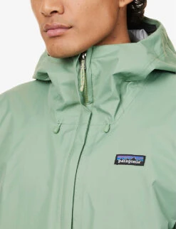 Patagonia Torrentshell 3L Brand-patch Relaxed-fit Recycled-nylon Hooded Jacket -KOOPES Clothing Shop R04136070 SEDGEGREEN ALT04