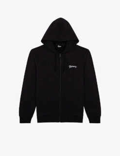 THE KOOPLES Graphic-print Zip-up Cotton Hoody