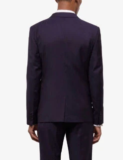 THE KOOPLES Notched-lapels Single-breasted Wool Suit Jacket -KOOPES Clothing Shop R04137098 NAV01 ALT03