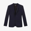 THE KOOPLES Notched-lapels Single-breasted Wool Suit Jacket -KOOPES Clothing Shop R04137098 NAV01 M