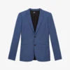 THE KOOPLES Single-breasted Peak-lapels Wool Blazer -KOOPES Clothing Shop R04137104 BLU01 M