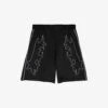 THE KOOPLES Western-print Relaxed-fit Satin Shorts -KOOPES Clothing Shop R04137812 BLA01 M