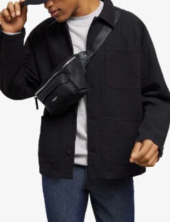 THE KOOPLES Patch-pocket Regular-fit Cotton Jacket -KOOPES Clothing Shop R04137815 BLA01 ALT02