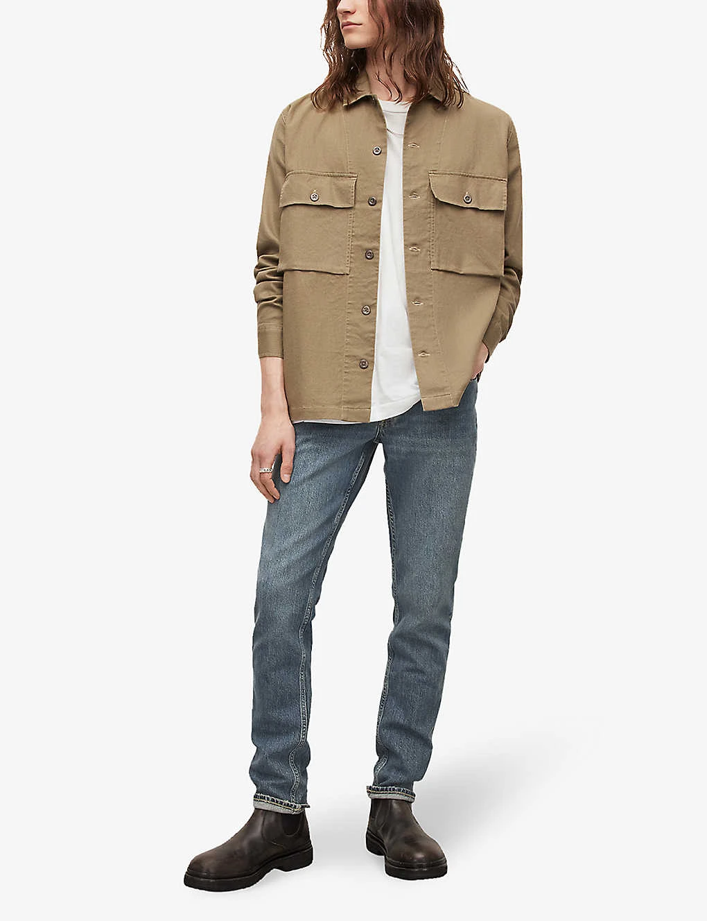 AllSaints Rex Straight-leg Mid-rise Slim-fit Stretch-denim Jeans 4 AllSaints Rex Straight-leg Mid-rise Slim-fit Stretch-denim Jeans - Image 2