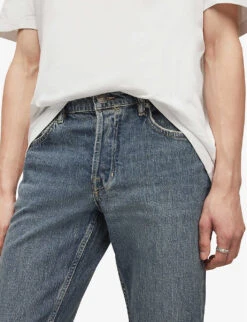 AllSaints Rex Straight-leg Mid-rise Slim-fit Stretch-denim Jeans 12 AllSaints Rex Straight-leg Mid-rise Slim-fit Stretch-denim Jeans -KOOPES Clothing Shop R04137995 TINTEDINDIGO ALT04