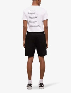 THE KOOPLES Relaxed-fit Mid-length Cotton Shorts 10 THE KOOPLES Relaxed-fit Mid-length Cotton Shorts -KOOPES Clothing Shop R04141750 BLA01 ALT03