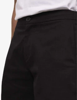 THE KOOPLES Relaxed-fit Mid-length Cotton Shorts 11 THE KOOPLES Relaxed-fit Mid-length Cotton Shorts -KOOPES Clothing Shop R04141750 BLA01 ALT04